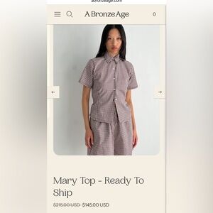 A Bronze Age Brown Checkered Fitted Shirt